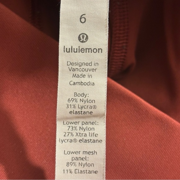 Lululemon Wunder Under Crop High-Rise Roll Down Scallop Full-On Luxtreme Size 6 - Picture 5 of 5